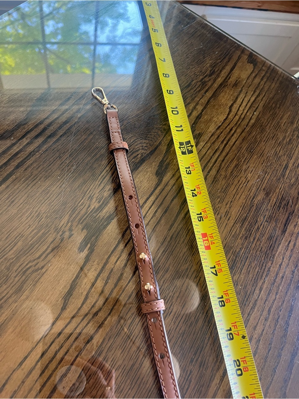 Michael Kors Brown Tan Purse Strap with Gold Hardware